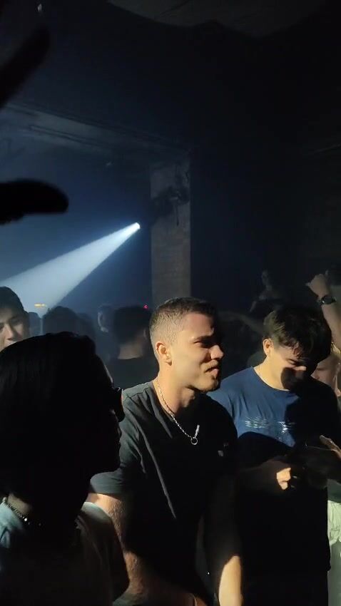 Dancers on the floor at fabric